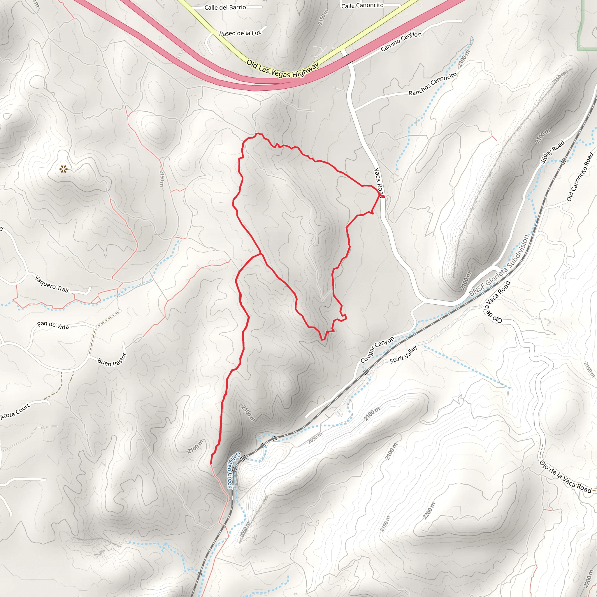 Ojo de la Vaca Road Loop mobile static map
