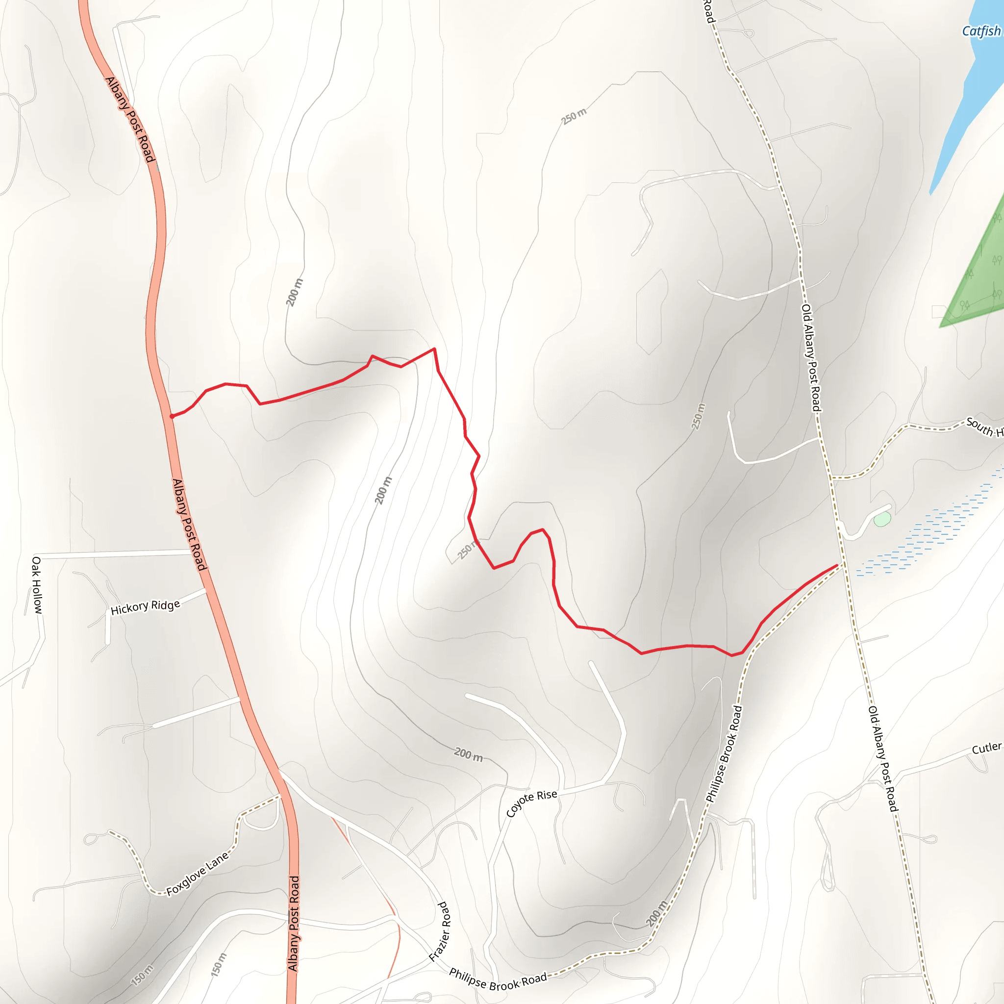 Philipse Brook from Albany Post Road mobile static map