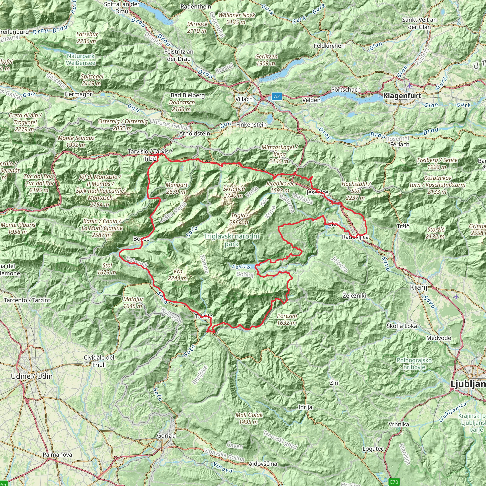Juliana Trail mobile static map