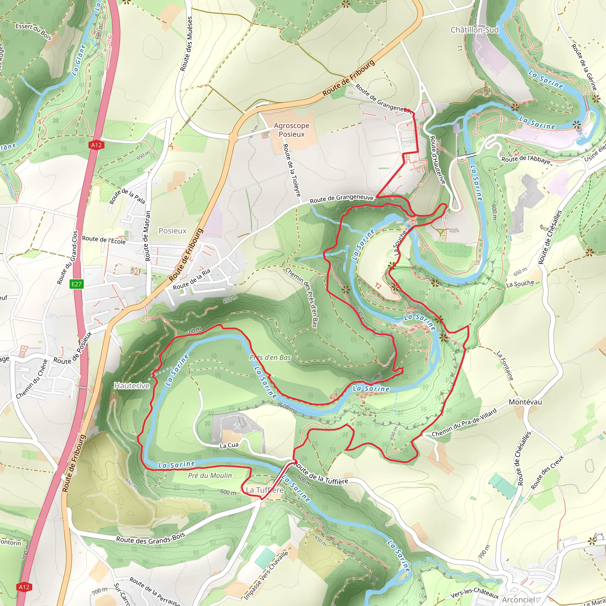 Circuit de Hauterive mobile static map