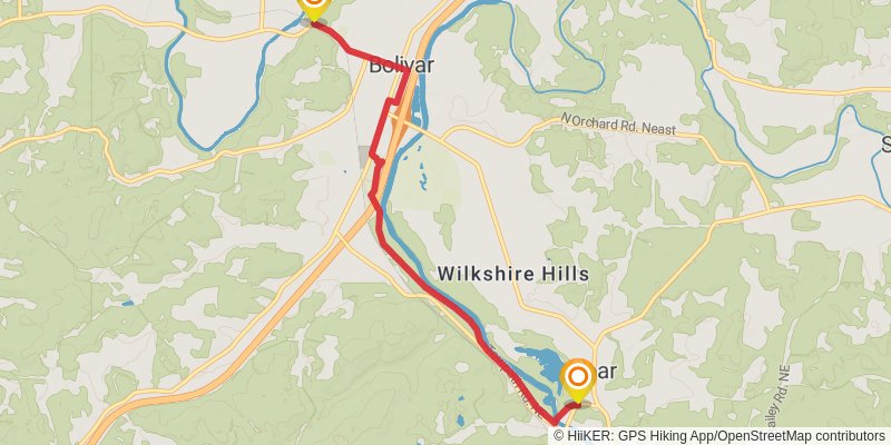 Ohio Erie Canal Towpath Trail stage 7 Map
