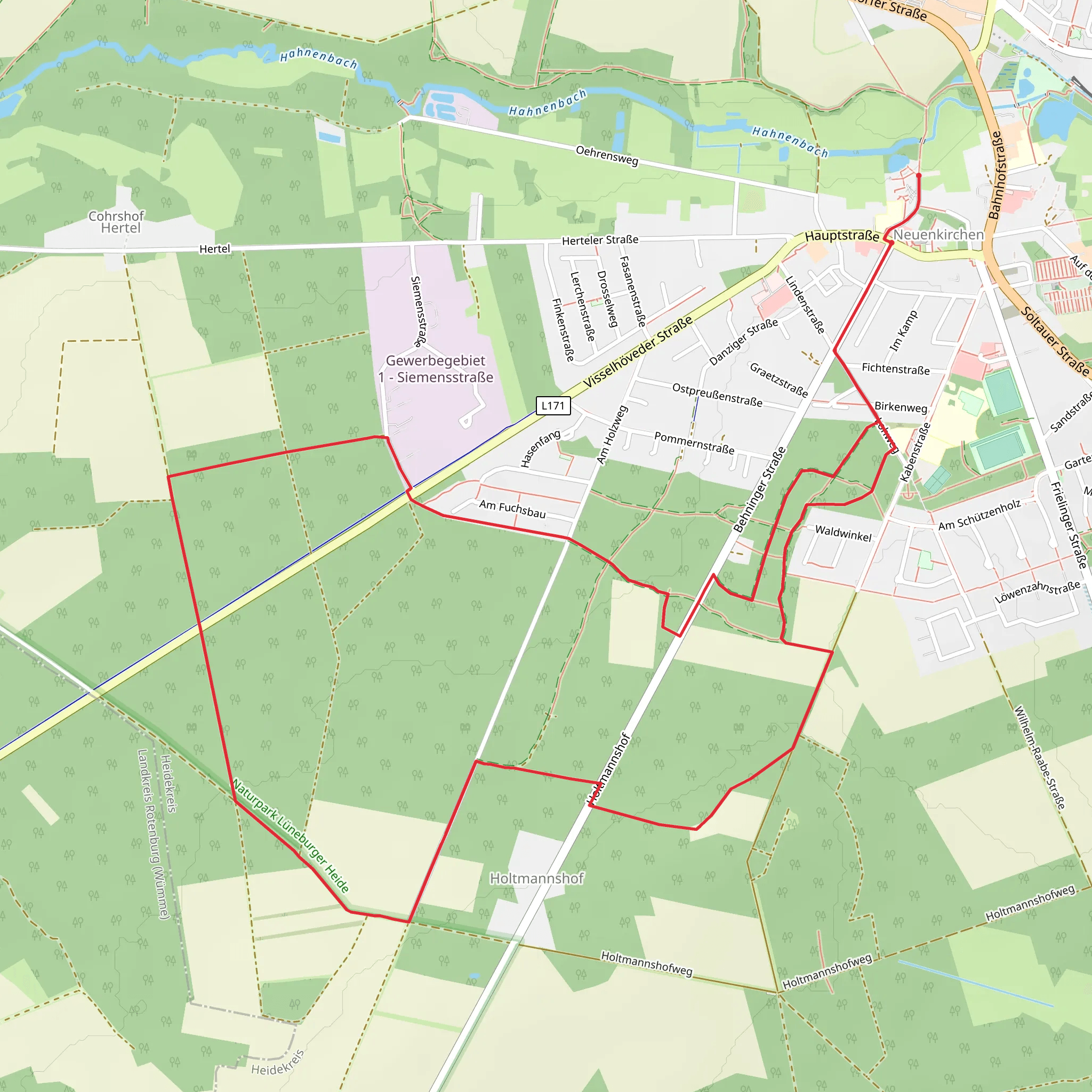 Neuenkirchen Loop mobile static map