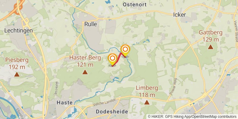 Mühlenweg im Wiehengebirge alt 3 Map