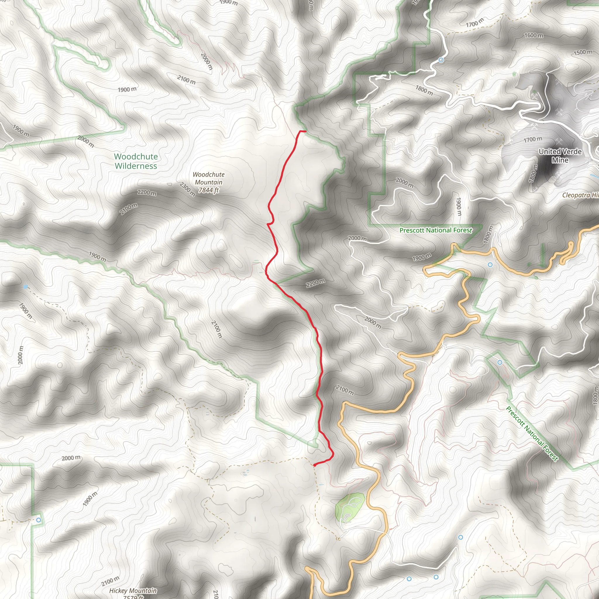 Woodchute Trail mobile static map