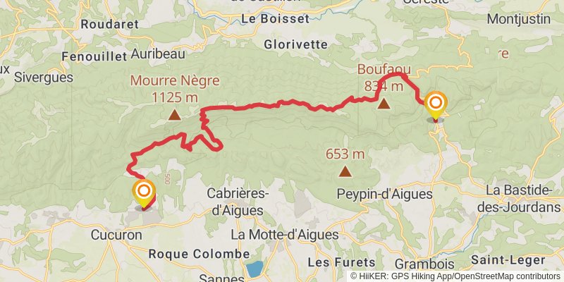 Tour of Luberon stage 4 Map