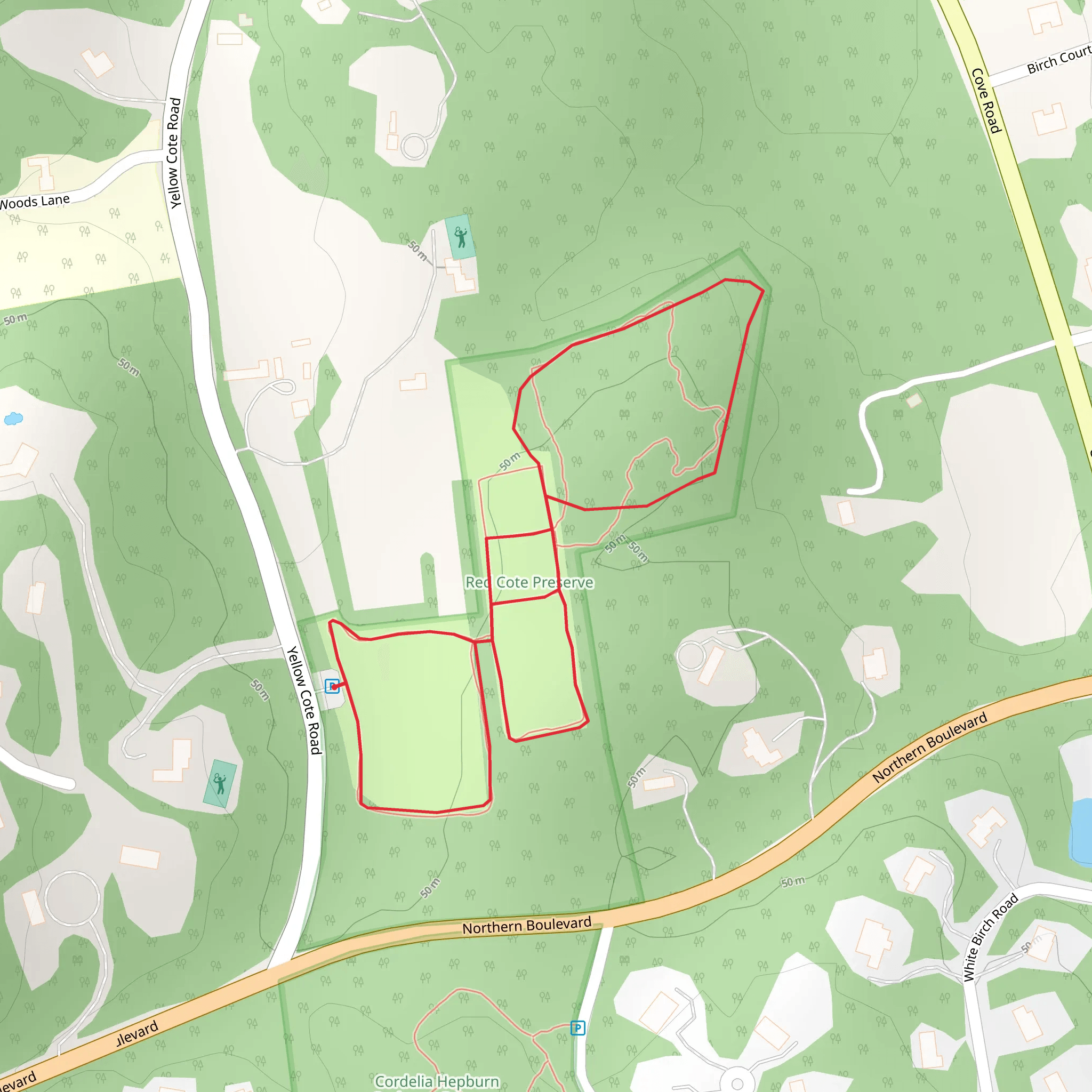 Yellow Cote Road Loop mobile static map