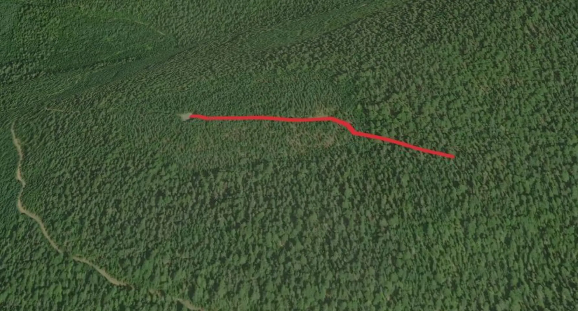 An image depicting the trail Lilly Basin Horse Trail and its surrounding area.