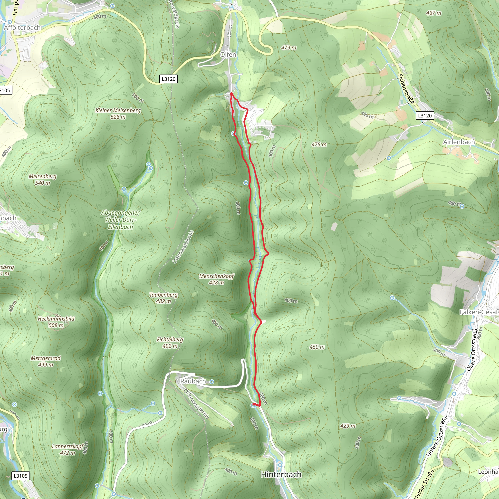 Finkenbach Loop mobile static map