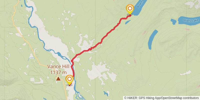 Pacific Northwest Trail stage 116 Map