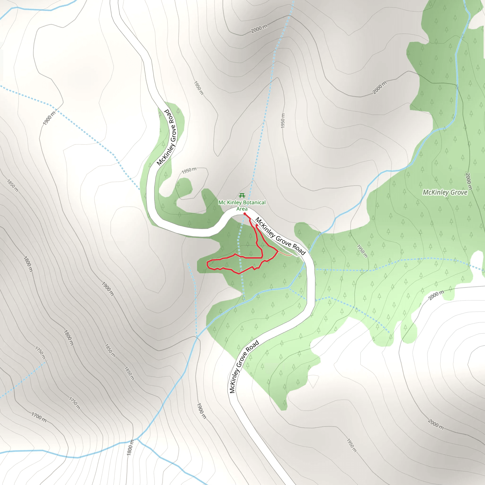 McKinley Grove of Giant Sequoias Trail mobile static map