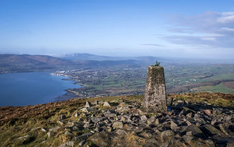 An image depicting the trail Kilbroney Forest Park Loop and its surrounding area.