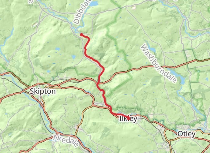 Dales Way Day 1 mobile static map