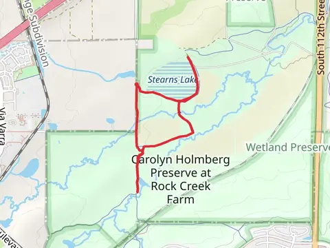 Stearns Lake and Cradleboard Trails Loop