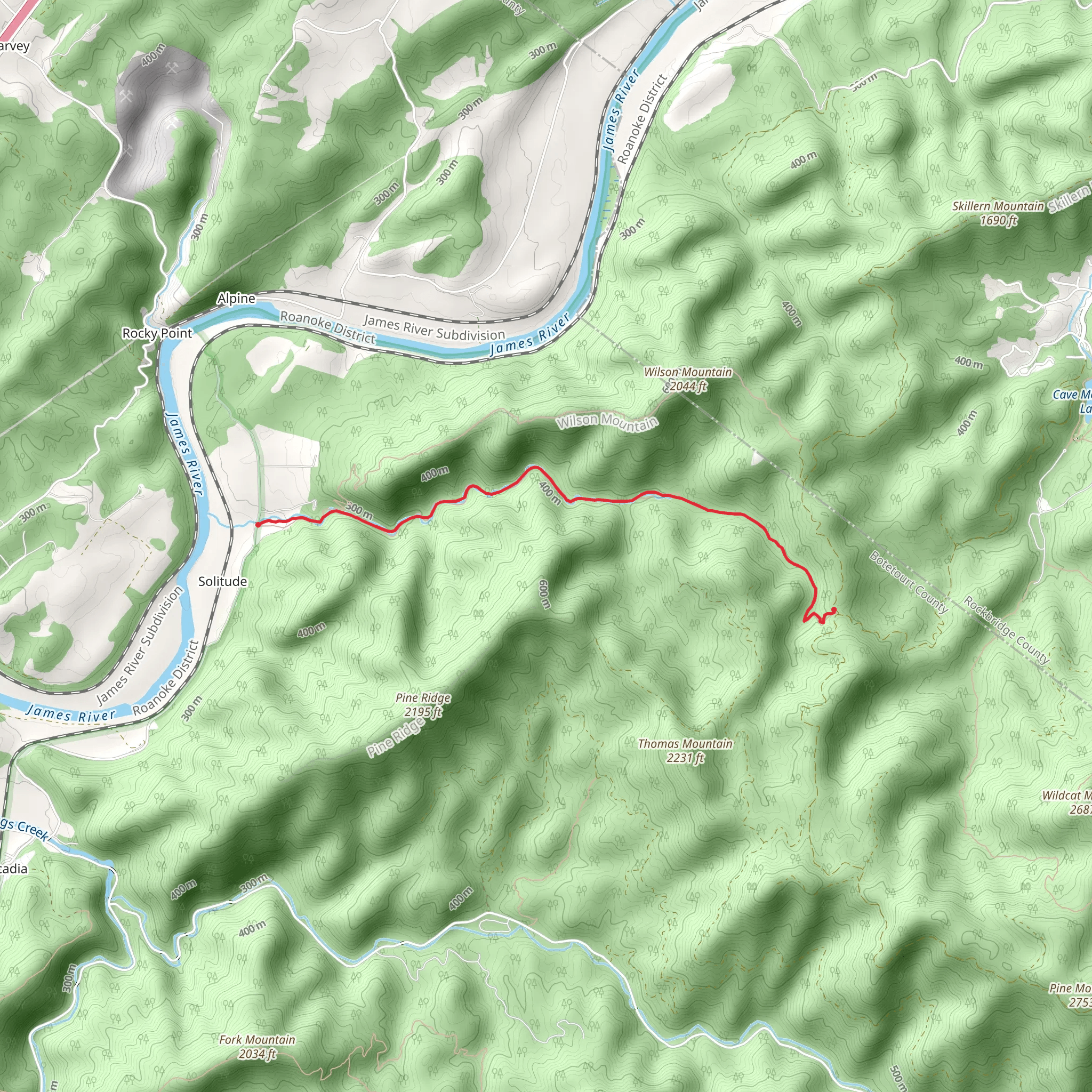 Sprouts Trail mobile static map