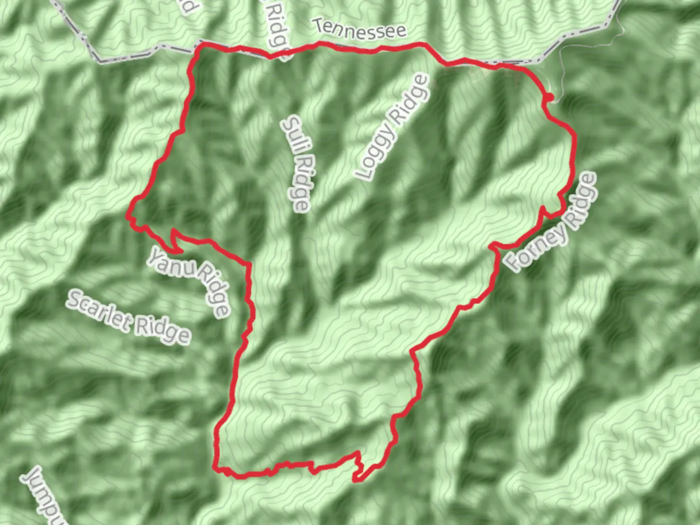 An image depicting the trail Andrew Bald, Buckhorn Bald and Jenkins Knob via Appalachian Trail and its surrounding area.