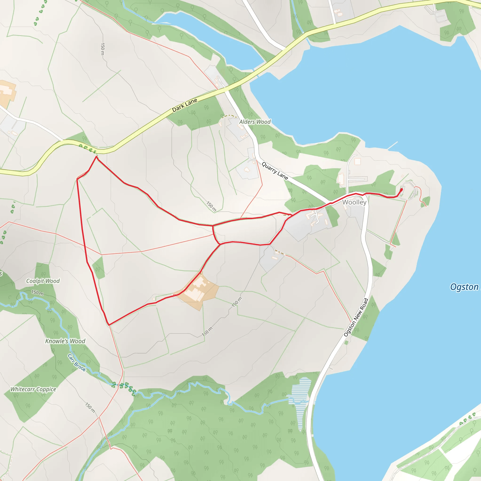 Ogston Reservoir Walk mobile static map