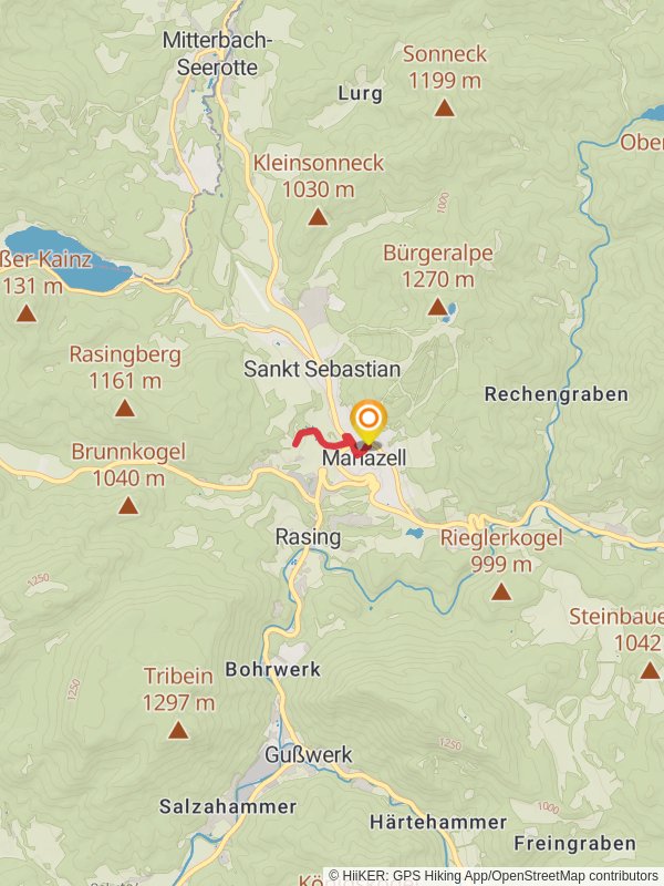 Mariazell Views mobile static map