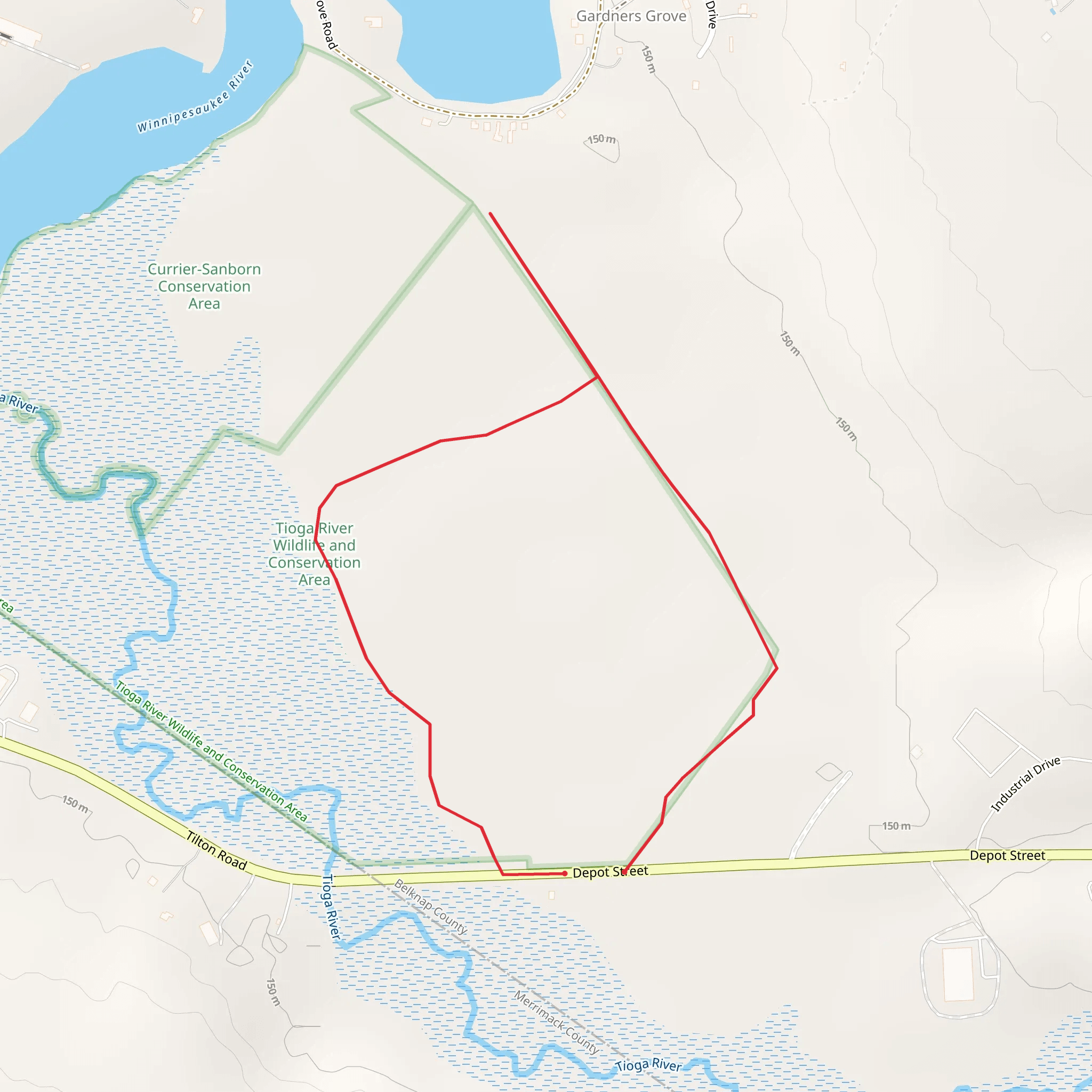Depot Street Loop - North mobile static map