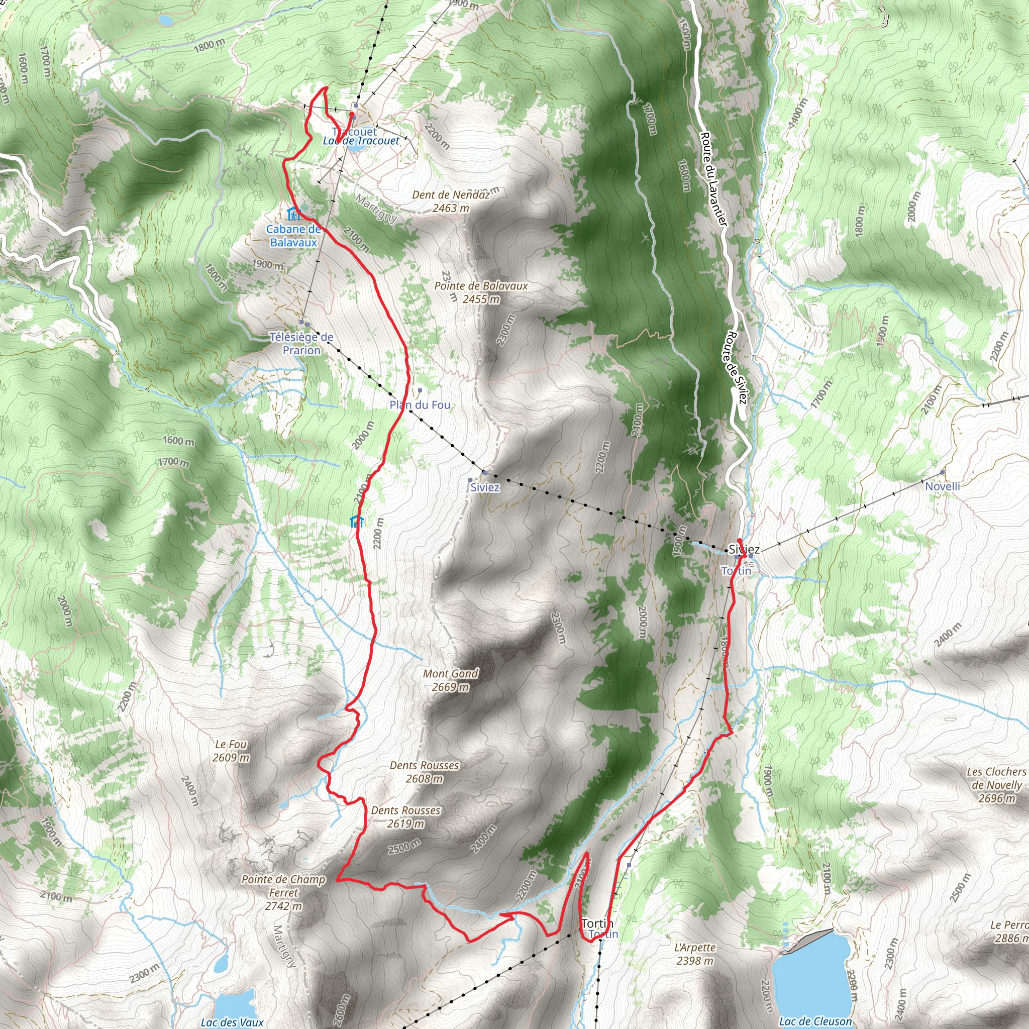 Autour du Mont Gond mobile static map