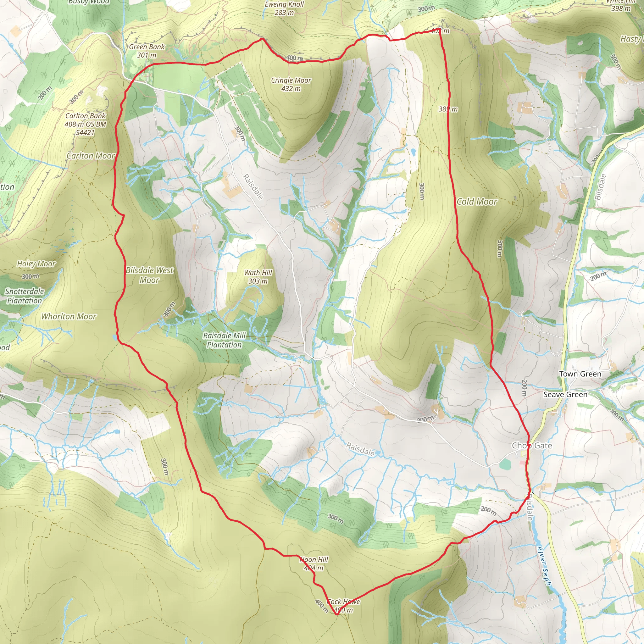 Chop Gate Village Northern Loop mobile static map