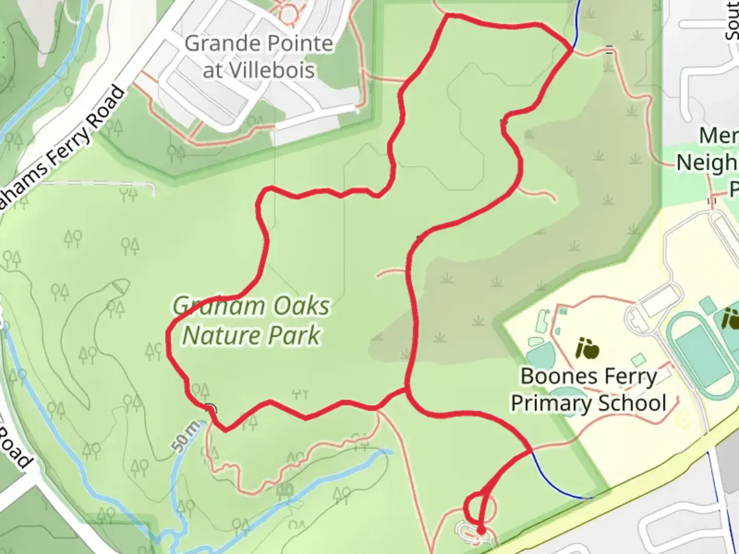 An image depicting the trail Coyote Way and Ice Age Tonquin Loop Trail and its surrounding area.