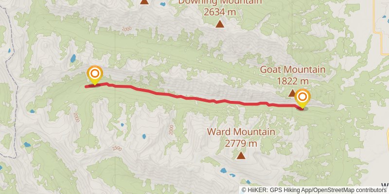 Roaring Lion Trail stage 2 Map