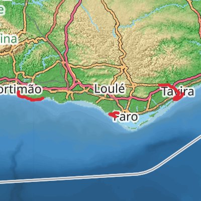 Best of Algarve Coast 7-Day Moderate Tour (Hillwalk Tours) mobile static map