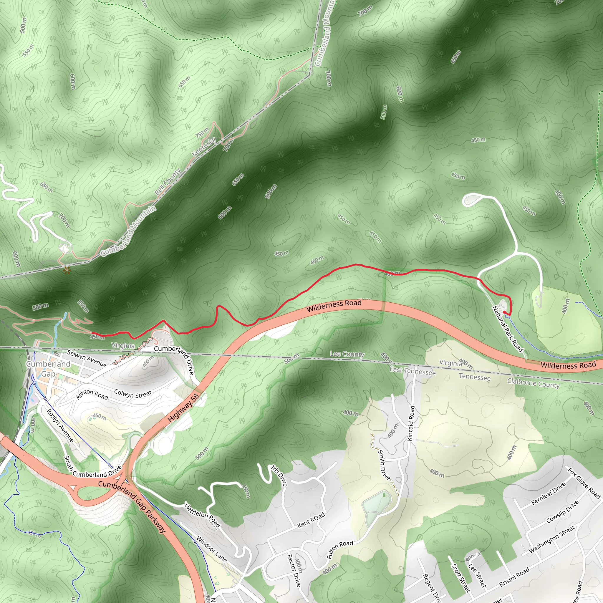 Wilderness Trail mobile static map