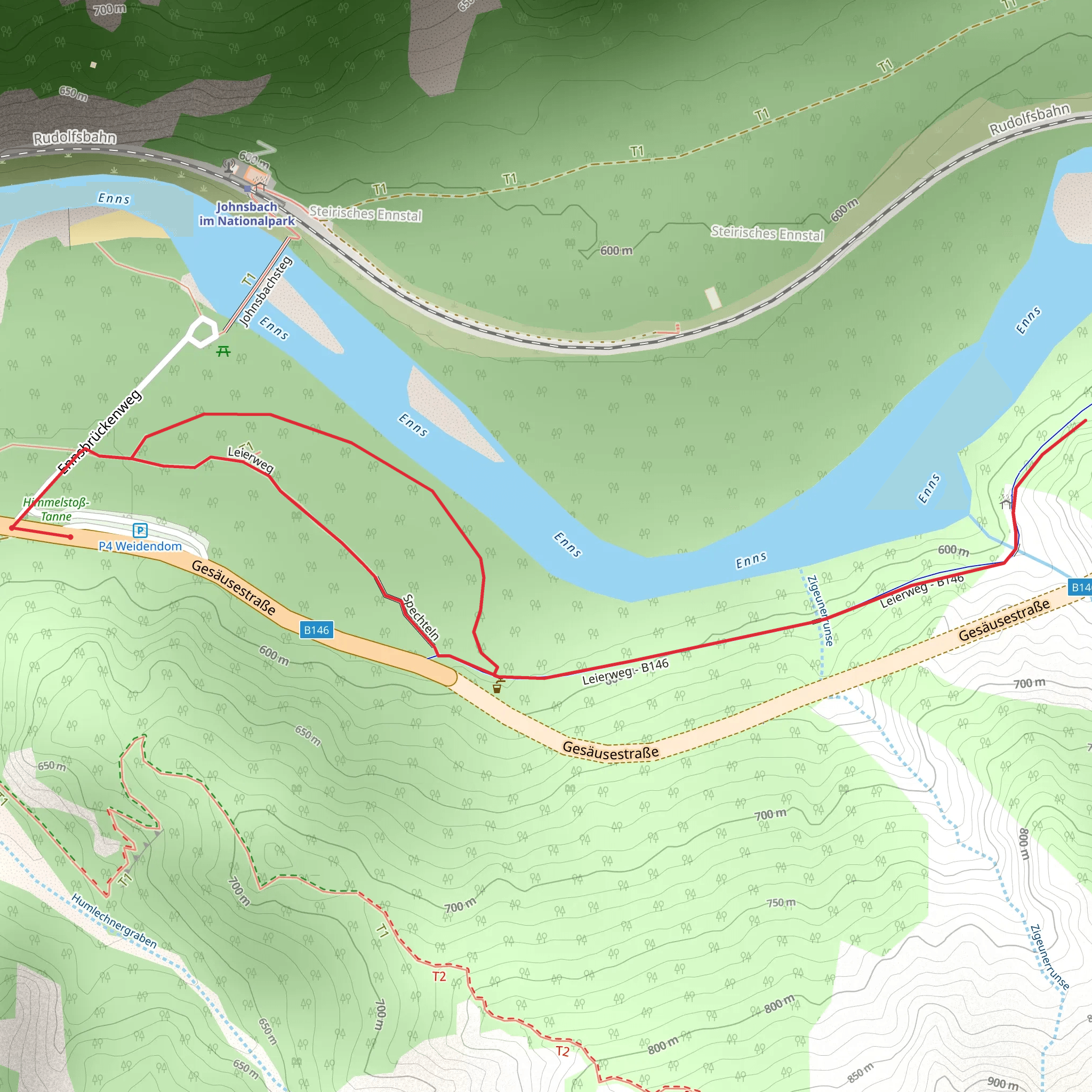 Leierweg mobile static map