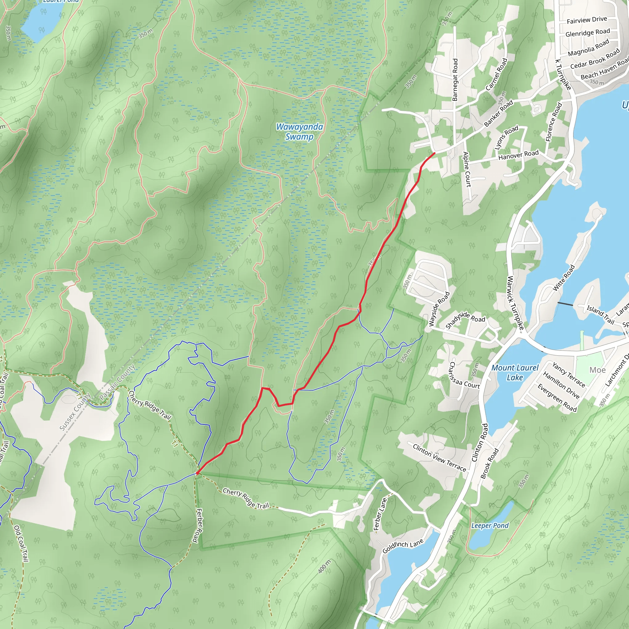 Banker Trail mobile static map