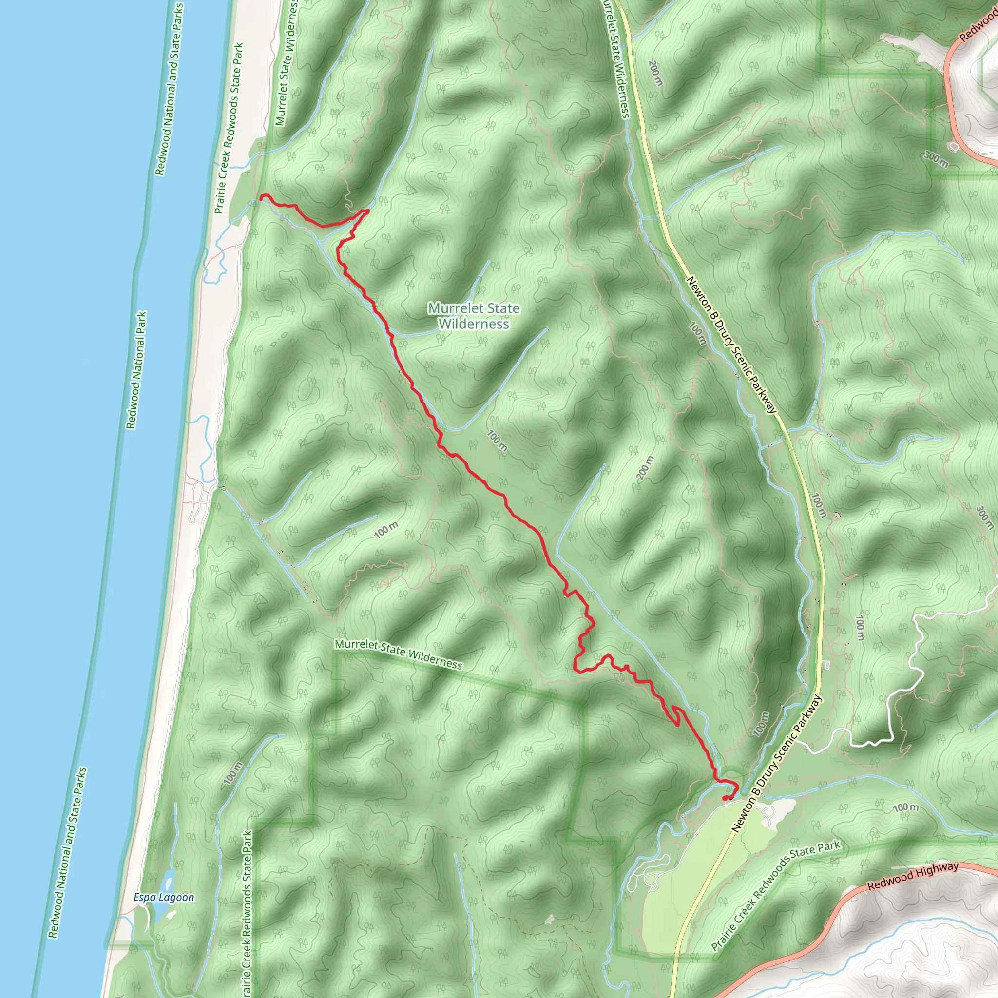 James Irvine Trail mobile static map