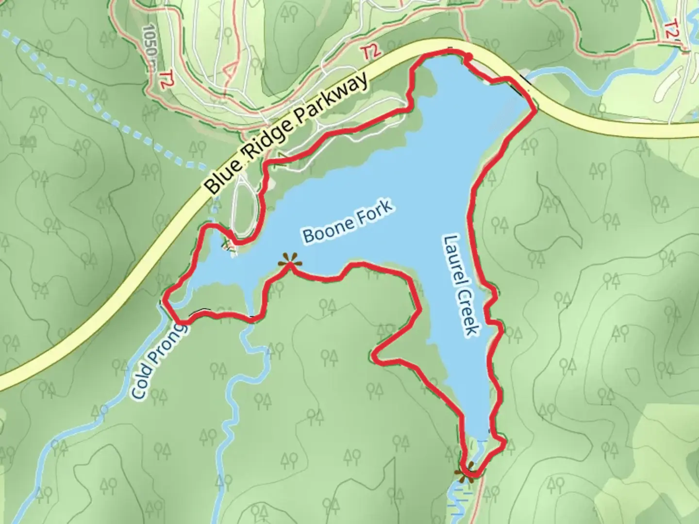 An image depicting the trail Price Lake Loop and its surrounding area.