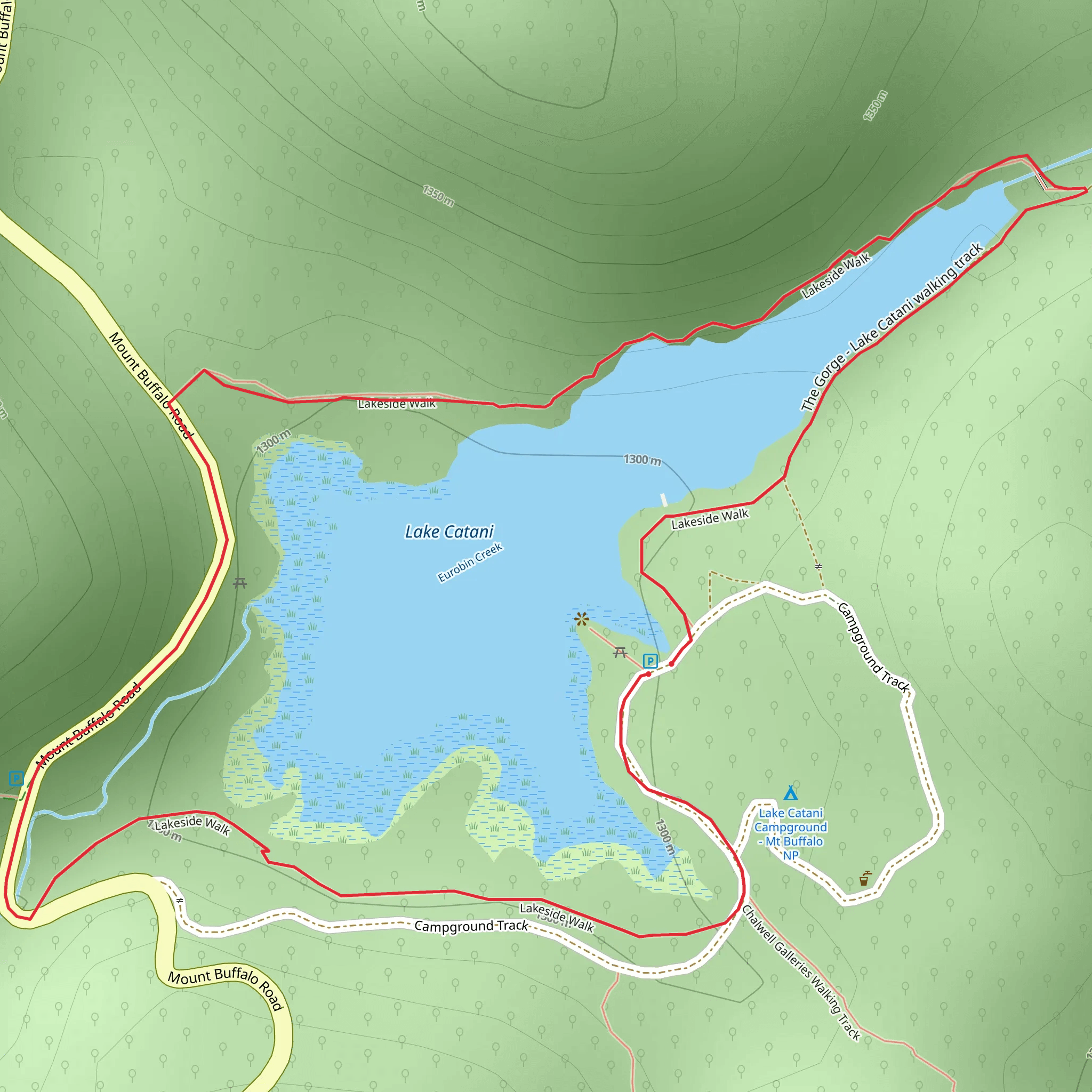Lake Catani Circuit Walk mobile static map