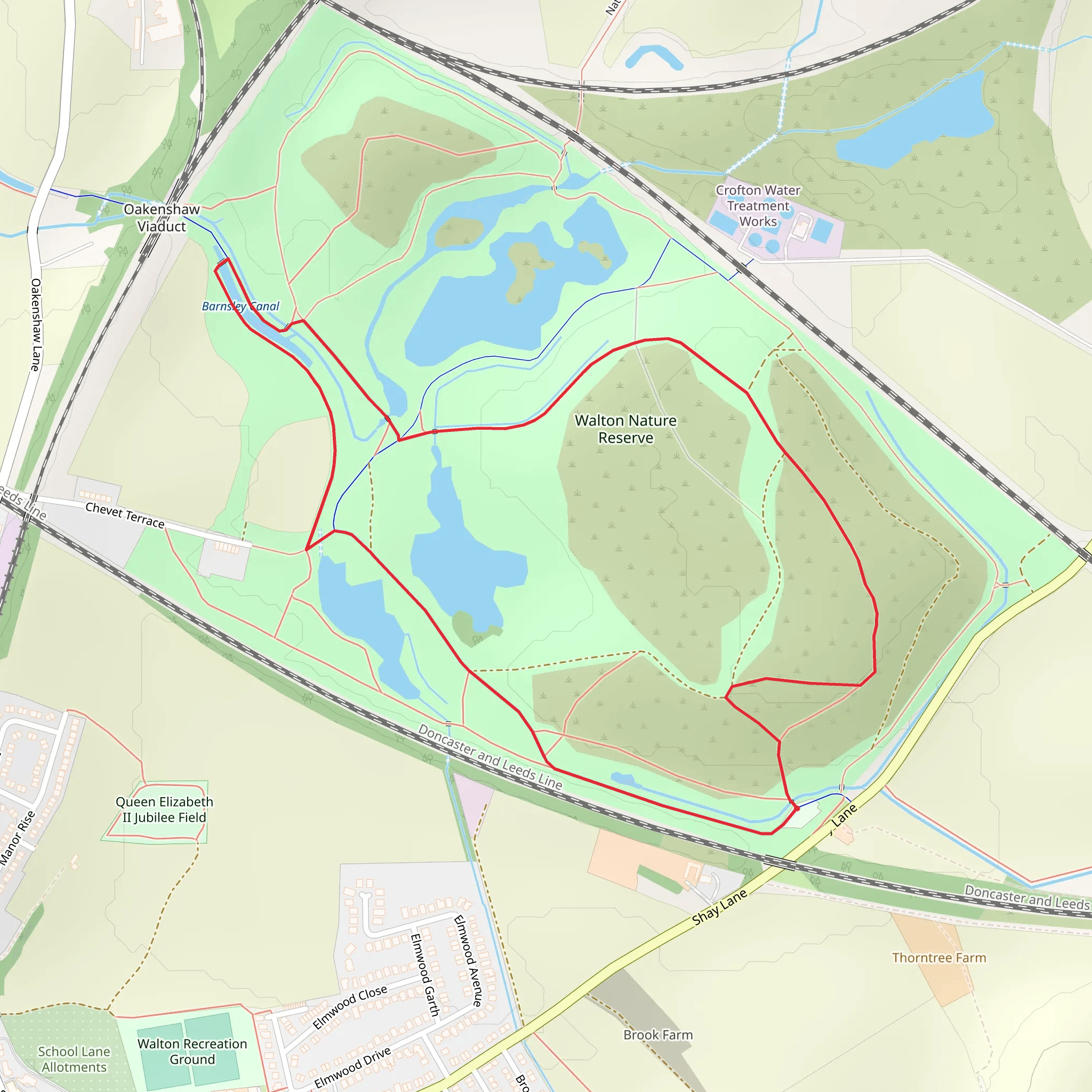 Walton Nature Reserve Loop mobile static map