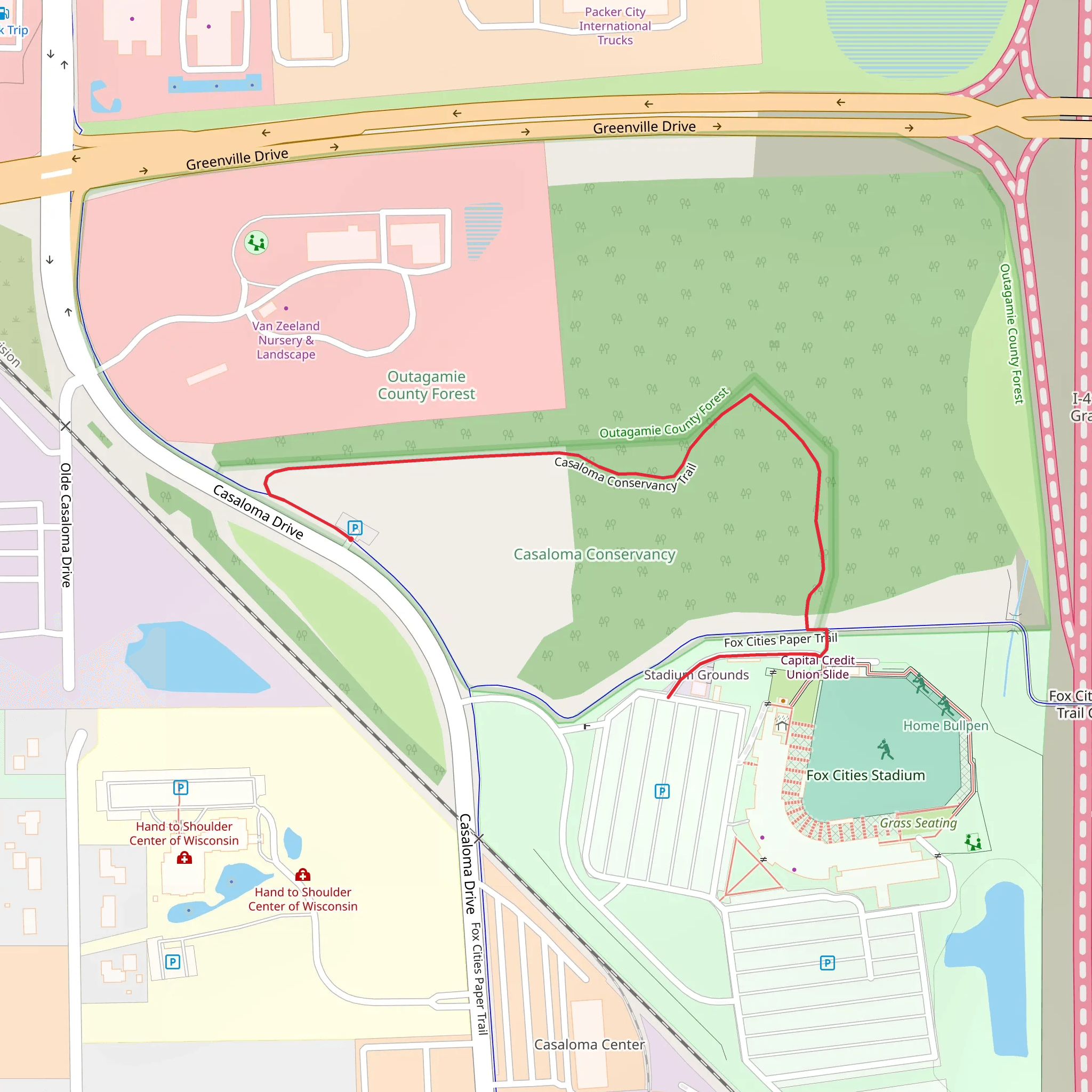Casaloma Conservancy Trail mobile static map