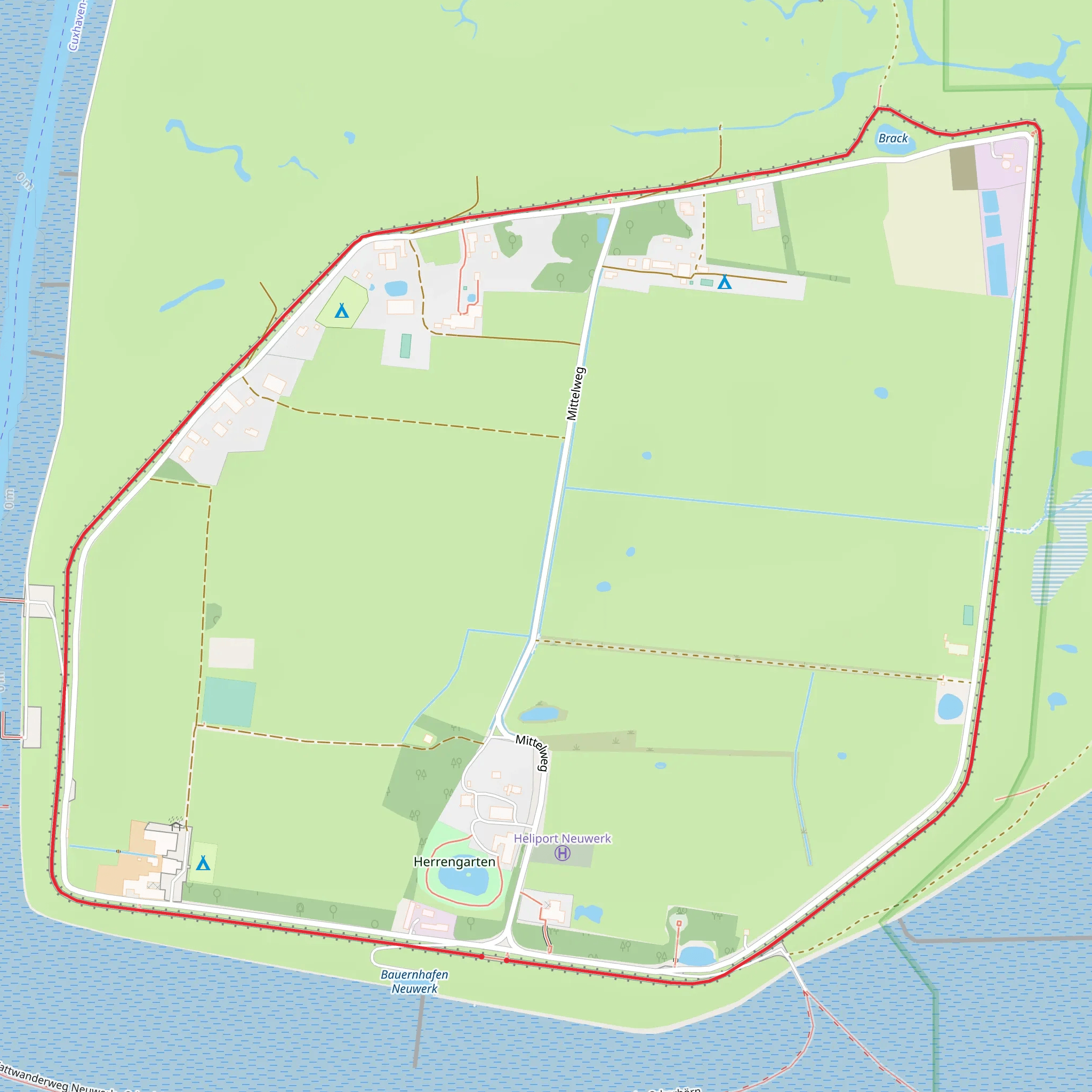 Neuwerk Loop mobile static map