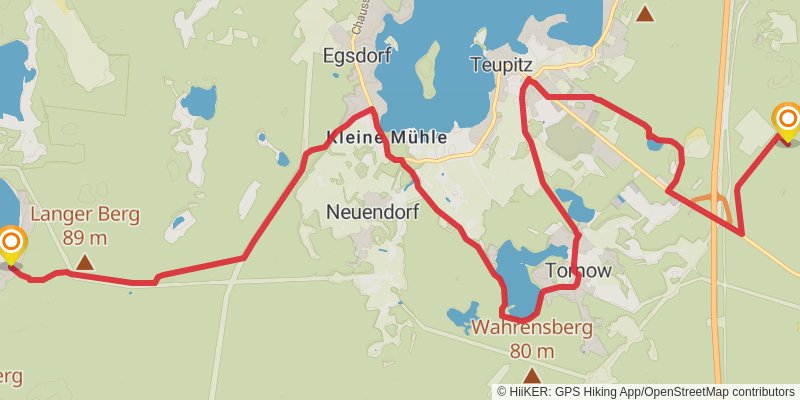 66-Seen-Wanderweg stage 16 Map