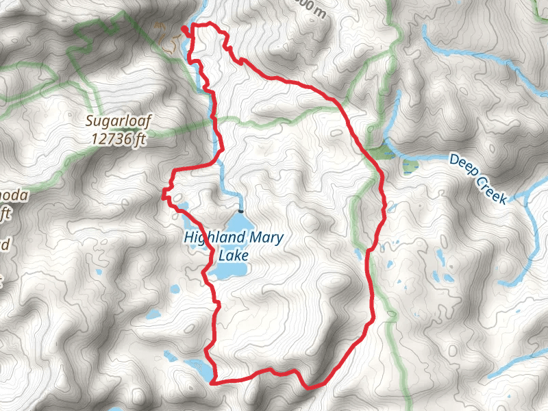 Cunningham Gulch Trail and Highland Mary Trail Loop