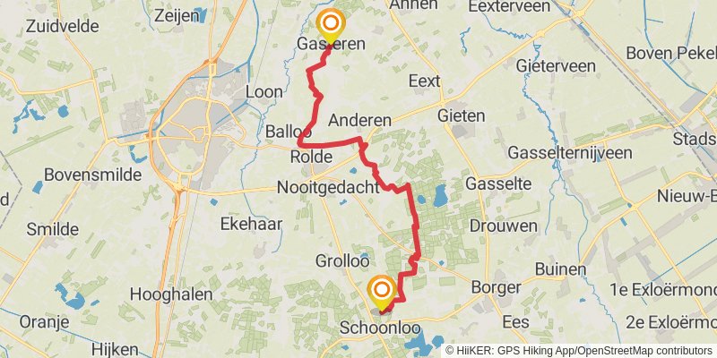 Pieterpad 1 stage 4 Map