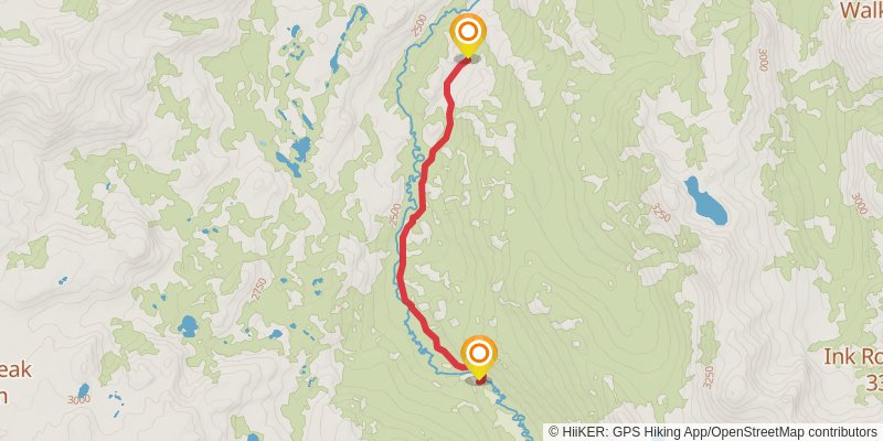 Tower Lake via West Walker River Trail stage 2 Map