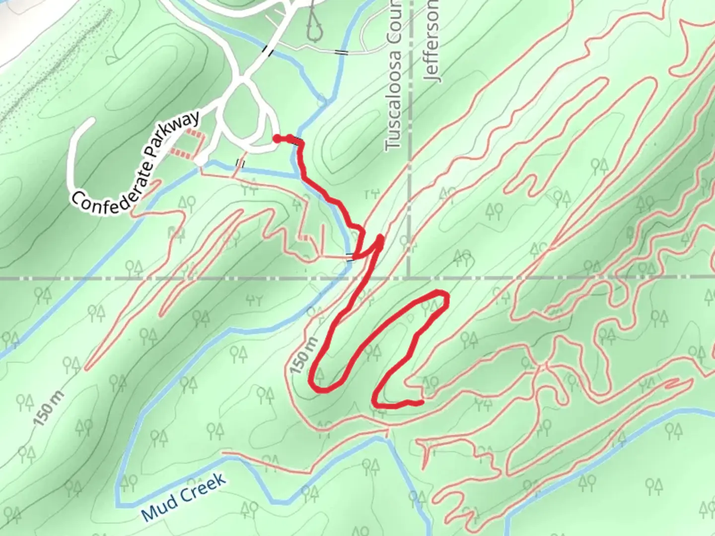 An image depicting the trail Tri-County Marker Trail and its surrounding area.
