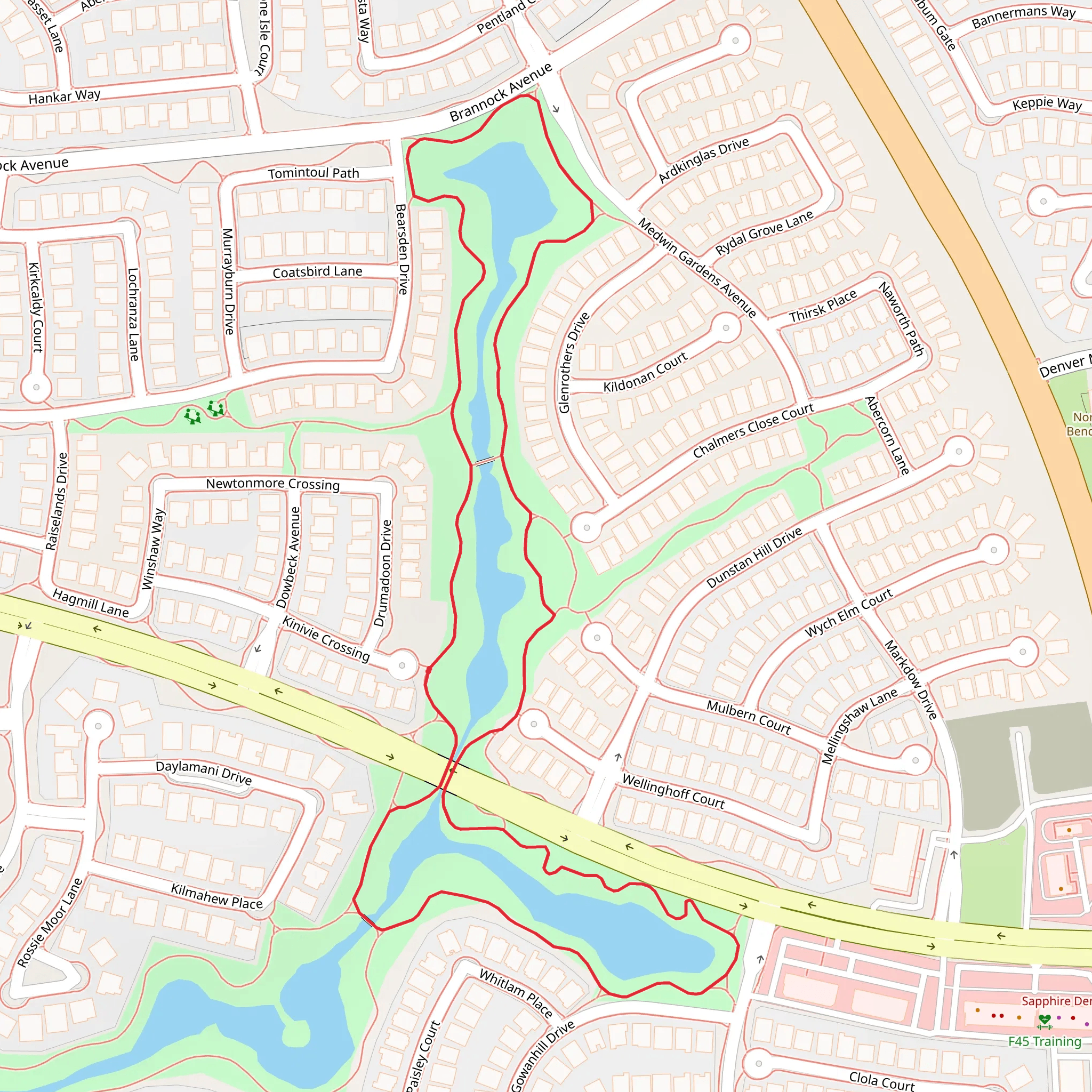 Daylamani Road Walk mobile static map