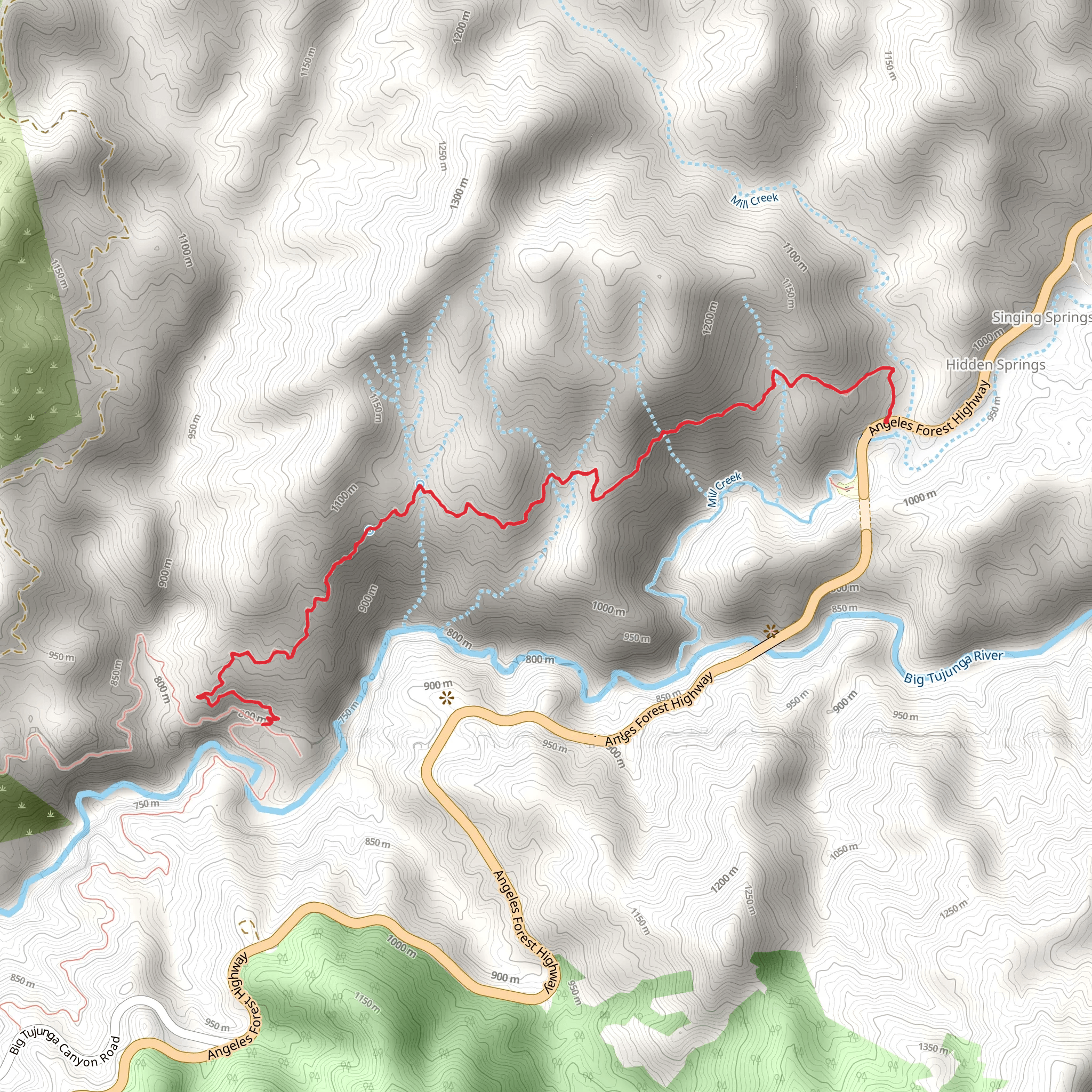 Fall Creek Trail mobile static map