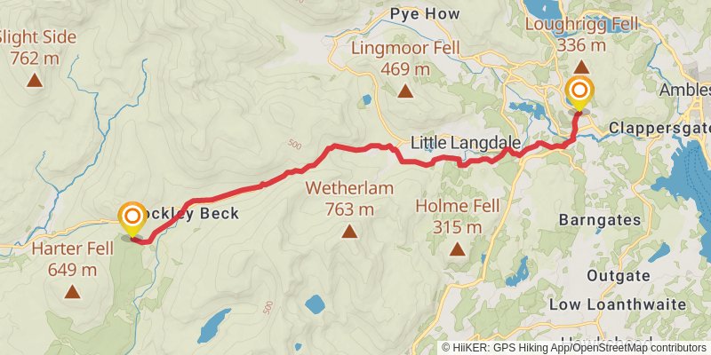 Hadrian's High Way stage 2 Map