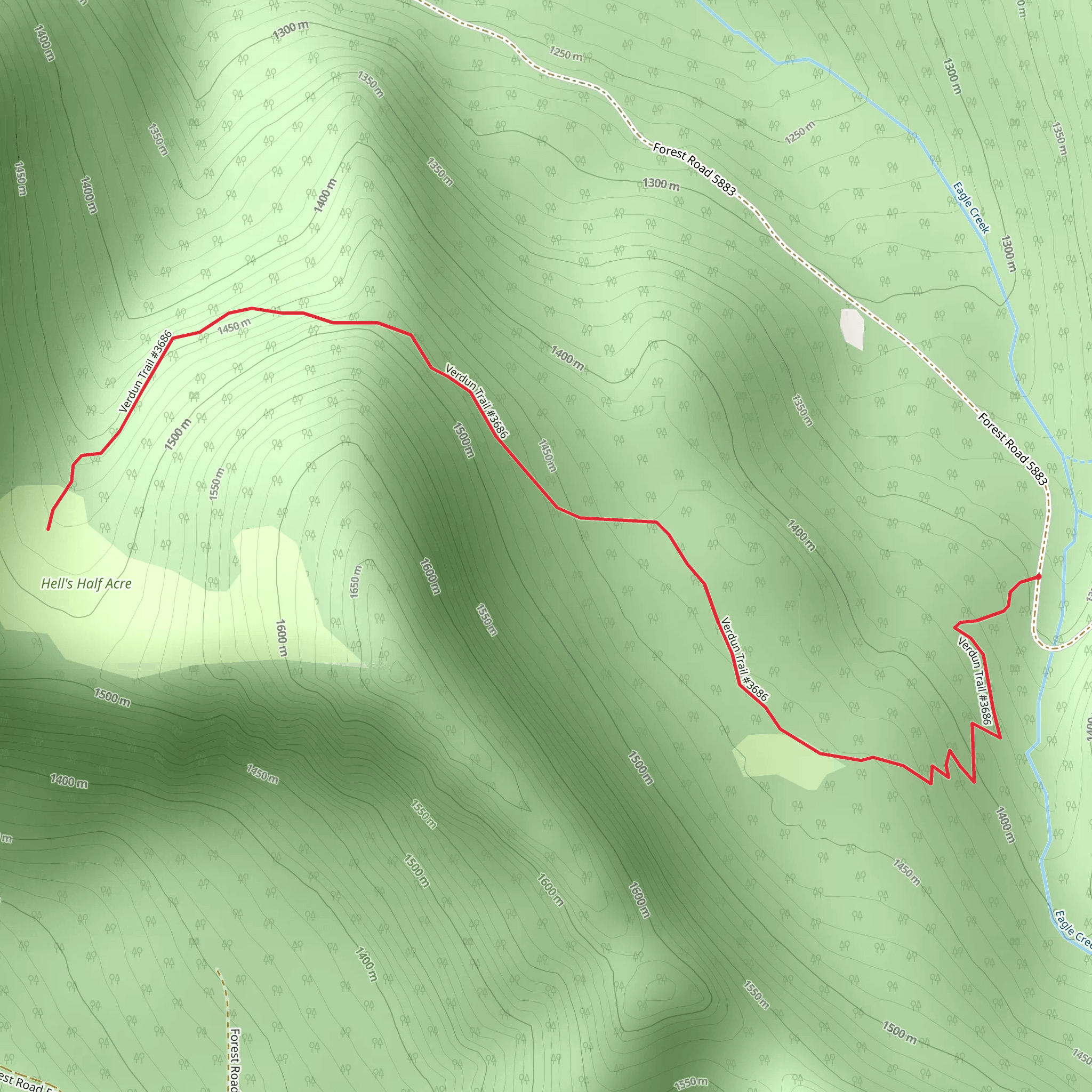 Verdun Trail mobile static map