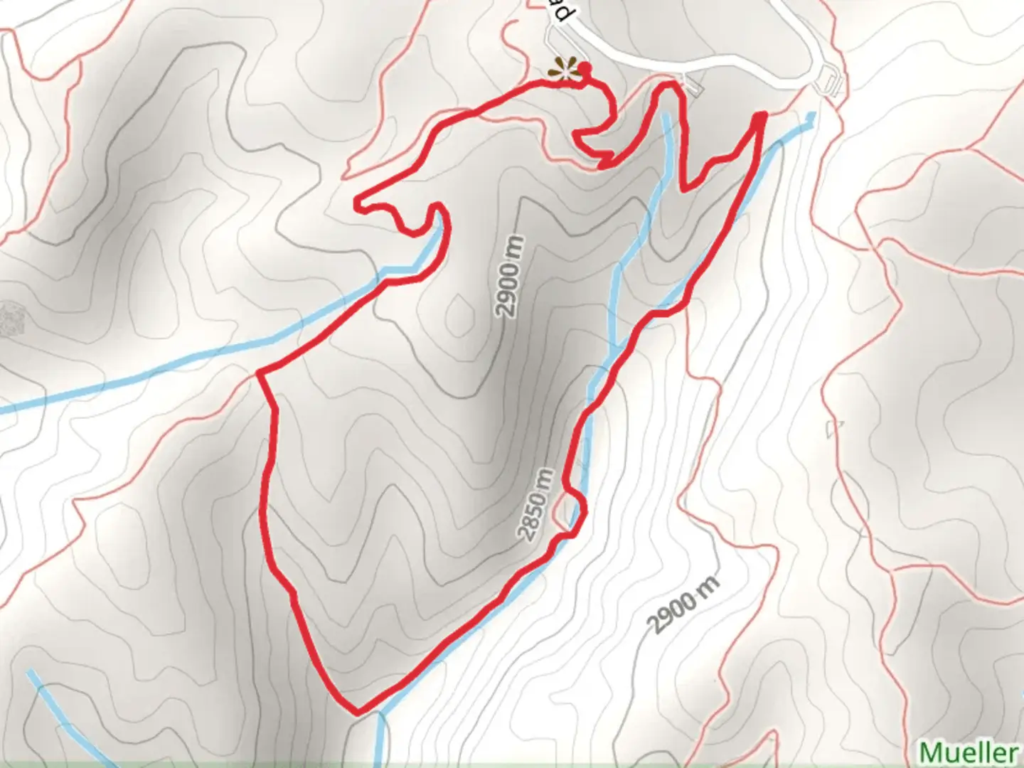 An image depicting the trail Preacher's Hollow Loop and its surrounding area.