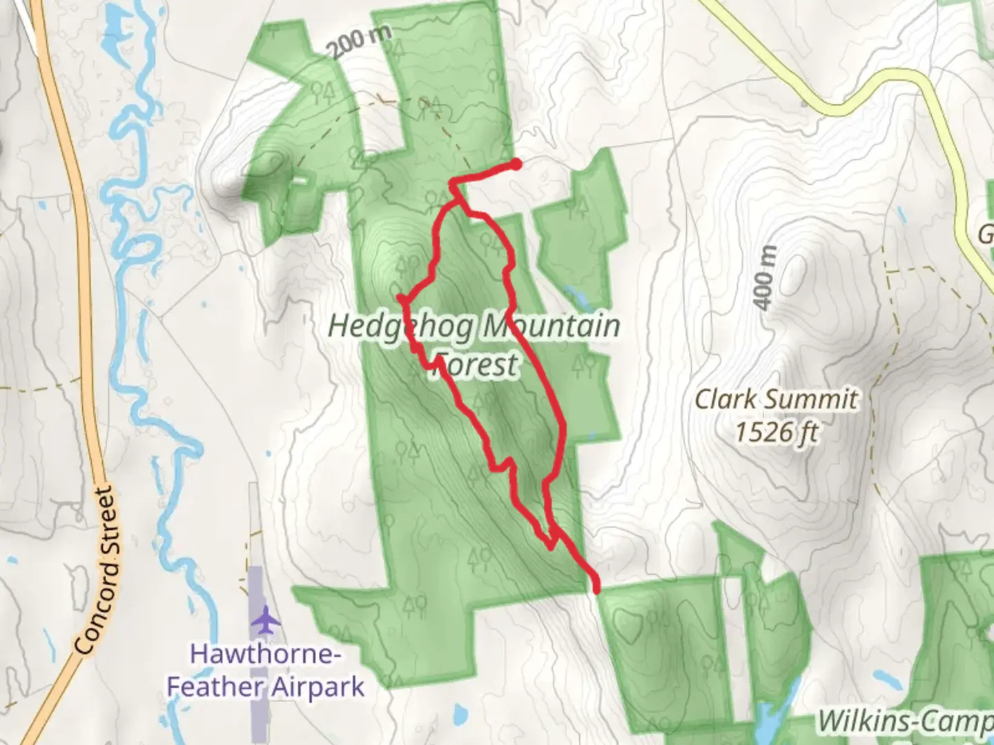 An image depicting the trail Hedgehog Ridge Loop Trail and its surrounding area.