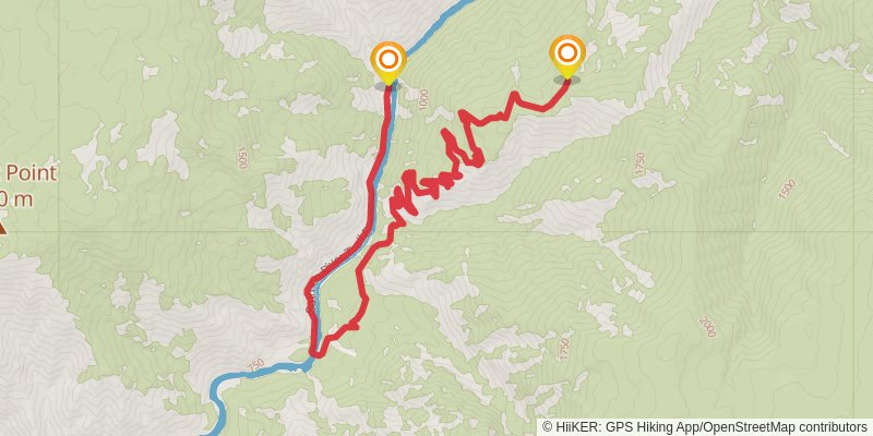 Ultra Pedestrian North Loop stage 45 Map