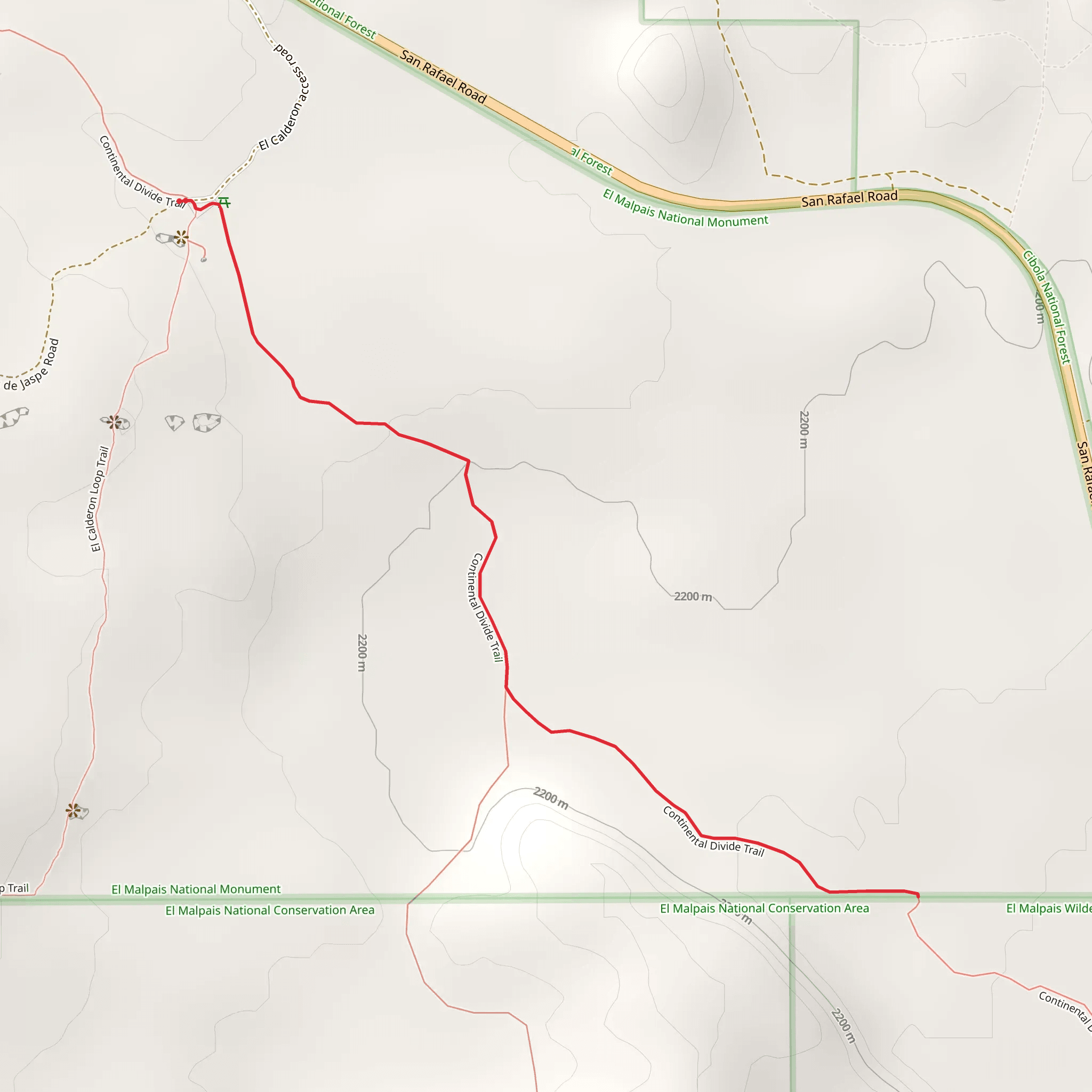 CDT jkg Out and Back mobile static map
