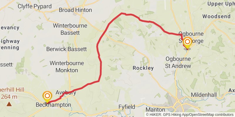 Greater Ridgeway Trail stage 12 Map